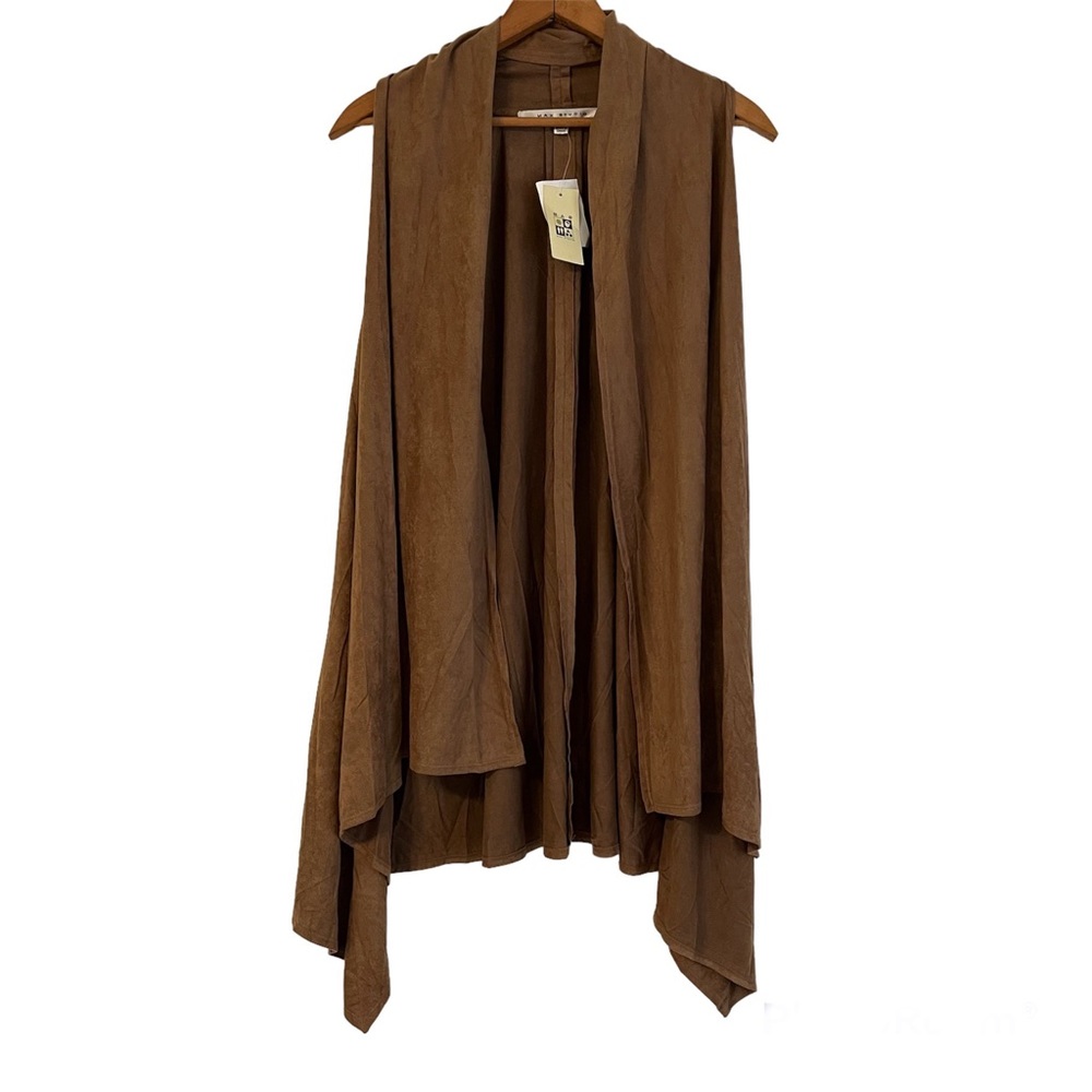Max studio faux suede vest